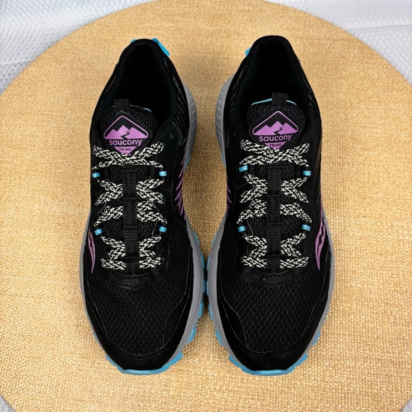 Saucony | Women’s Excursion TR15 Trail Shoes Black Purple | Size 9 - Picture 5 of 10
